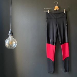 ALALA Vamp Leggings Black Red Size XS